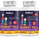 Nu Best Sche Tall 10+ 60 Capsules Tall Kids 90 Chewable Tabletler | Çocuklar ve Gençler için Üst Büyüme Desteği | Gıda, Vitaminler D3 K2, Collagen & Herbal Mixs