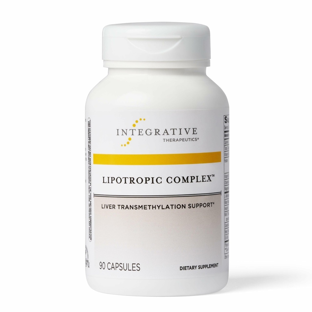 Bütünleştirici Tedaviler Lipotropic Kompleksi - Yetişkinler için Canlı Destek Supplement* - Süt Butle & Vitamin B6 ve B12 - Gluten-Free & Dairy-Free - 90 Count (45 Hizmet)