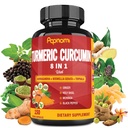 Turmeric Curcumin Capsules - Ashwagandha, Boswellia, Triphala, Ginger, Holy Basil, Moringa ve Black Pepper - 150 Pills 5 Ay Supply