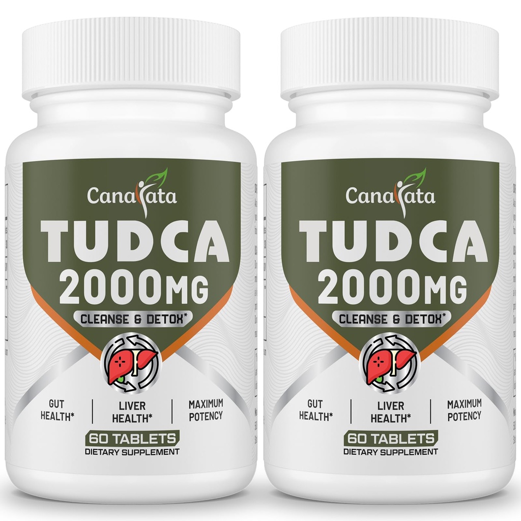 TUDCA Liver Supplements 2000mg - Güçlü Bile Salts Destek Liver Detox & Cleanse - Liver ve Gallblad Health Formula-Easy to Swallow Tablets-60 Days Supply