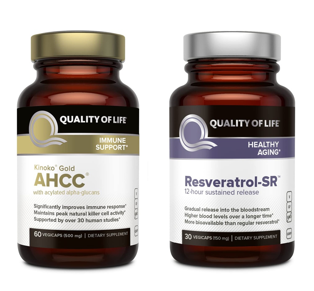 Yaşam Özellikleri Kinoko Gold AHCC ve Resveratrol SR Sustained Release Formula - Immune, Sağlıklı Ağlama