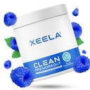 XEELA Pre Workout Toz - Temiz & Test Edildi - Jitter Free, Güvenli ve Doğal - Termogenik Enerji, Focus ve Endurance w/Creatine, Organik Caffeine ve Plant Temel Citrulline (Mavi Raspberry)