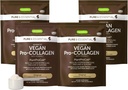 Igennus Vegan Collagen Peptide Toz, Glycine, Proline & Hydroxyproline & Coctor Vitamin C, Non GMO, Complete Vegetarian Plant Based Collagen Toz (28), 4 x 35 Hizmet