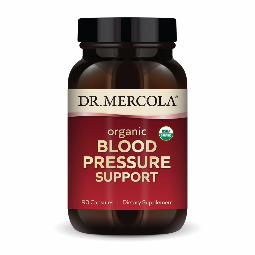 Dr. Mercola Organik Kan Basıncı Desteği - Sağlıklı Bağışlama Destek - Yüksek Yeterlilik Grape Tohumu - Non-GMO & Soy-Free - 90 Capsules (90 Hizmet)