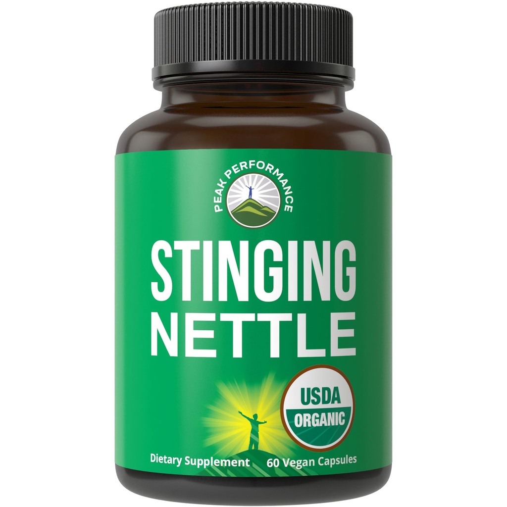 USDA Organik Sting Nettle Vegan Capsules, Prostate, Saç Büyümesi, Antioksit için Nettle Leaf Tozunu Stinging Nettle Daha İyi Kök veya Tohum Üretimi. Plantive Herb Supplement Tabletleri, 60 Pills