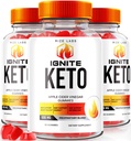 Laboratuarları (Üç Ignite Keto ACV Gummies, Gelişmiş Kilo Kaybı için, Keto Ignite Supplement (180 Gummies)
