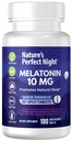 Nature's Perfect Night | Melatonin 10mg | 180 Hızlı Dissolve Tabletler | Doğal Karma Berry Flavor | Yüksek Potency | Sugar Free | Vegan | Gluten Free | Değer Boyut