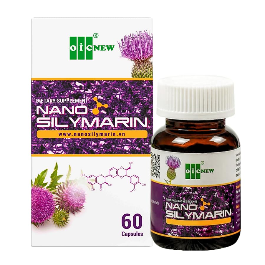 Nano Silymarin - 60 Capsules - Liver Health Support and Stabilize Liver Hücresi - Nano Teknoloji Absorpsiyonunu % 99.9 artırdı
