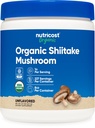 Nutricost Organik Shiitake Mushroom Toz 8oz - 100% Organik sertifikalı, Gluten Free, Non-GMO
