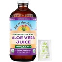 Lily Of The Desert Aloe Vera Juice, Preservative Free - All Leaf Aloe Vera Drink with Natural Vitamins, Digestive Enzymes for Gut Health, Stomach Relief, Wellness, Glowing Skin, Gelly Sachet dahil