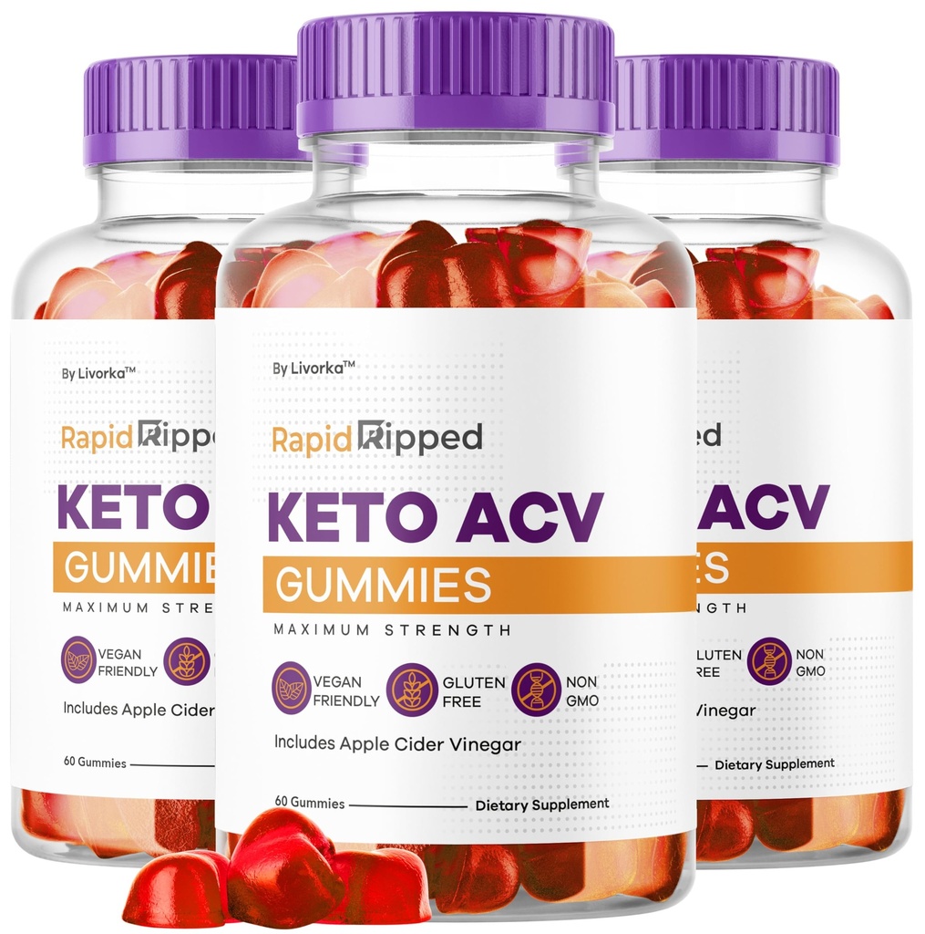 (3 Pack) Hızlı Ripped Keto ACV Gummies Gelişmiş Formula 1050MG, HızlıRipped Keto Apple Cider Vinegar Gummie, HızlıRippedKeto ve ACV Gummys Support, 180 Gummies for 3 Ay