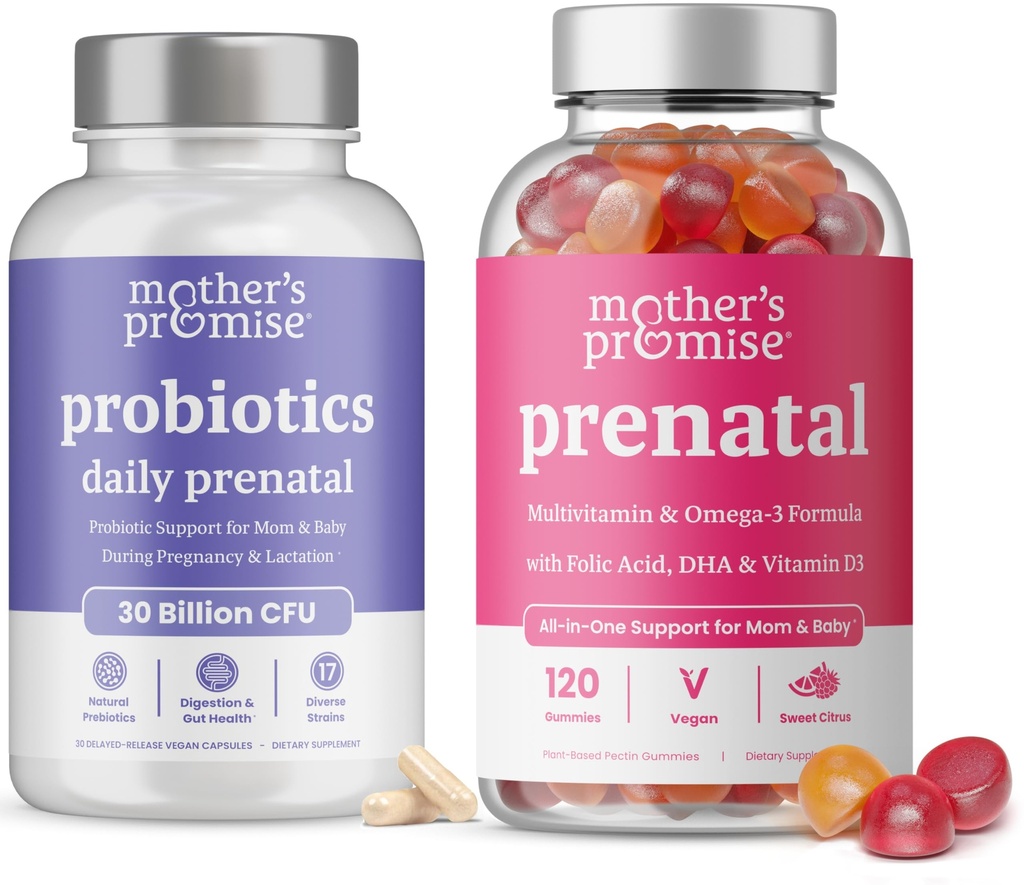 Mother's Promise Prenatal Multivitamin Gummies & Prenatal Probiyotiks