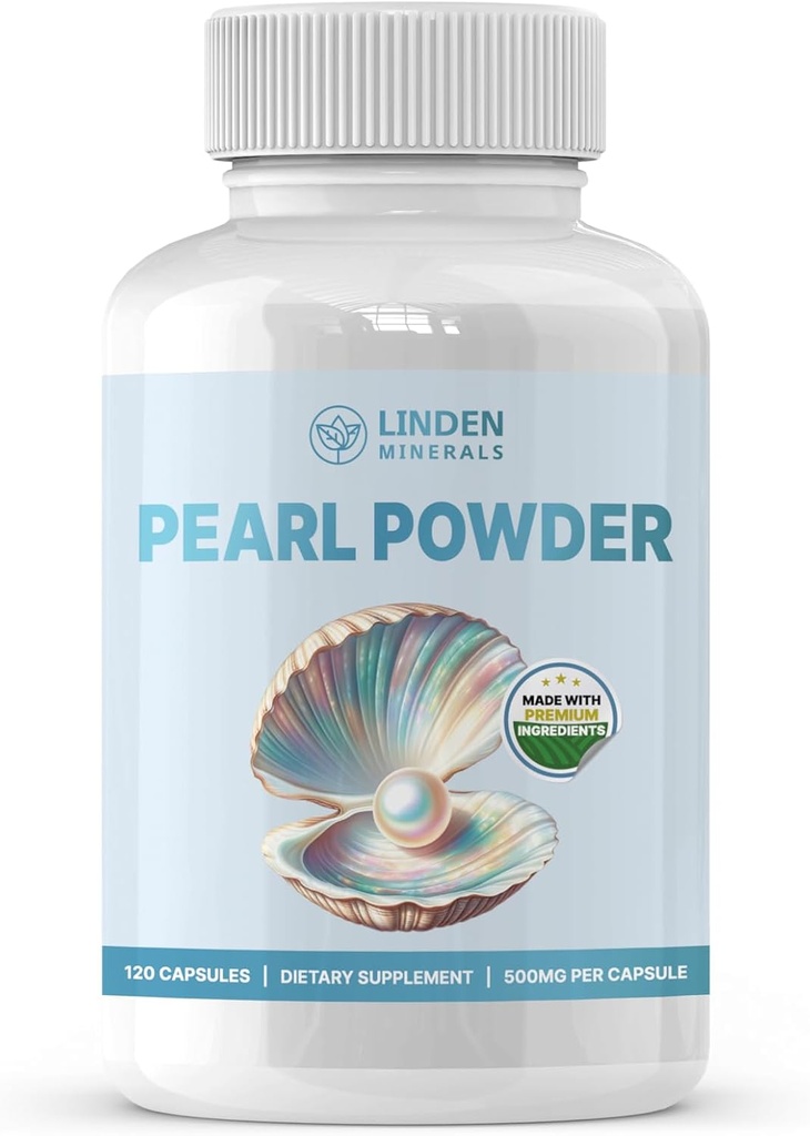 Pearl Toz Supplement 500 mg, 120 Capsules - Anti-Aging Antioksis to Skin Care, Non-GMOMO