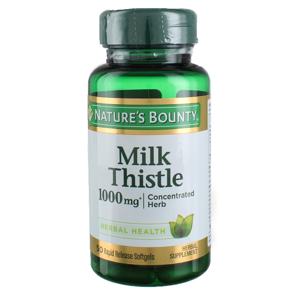 Nature's Bounty Milk Butle 1000 mg, 50 Softgels (3 Pack)