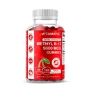 Vitamatic Extra Strength Vitamin B12 5000 mcg (Methyl B12) Gummies - 120 Kont - Enerji Metabolism Desteği ve Nervous System Health Support, Natural Cherry Flavored (1)
