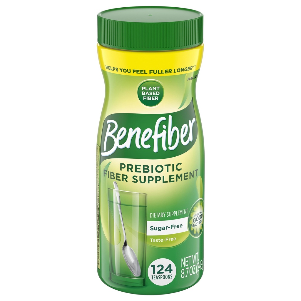 Benefiber Daily Prebiyotik Fiber Supplement Toz Digestive Health, Daily Fiber Toz, Unflavored - 62 Hizmet (8.7 Ounces)
