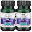 Swanson Iron (Ferrous Fumarate) - Mineral Supplement Enerji Desteği - Oksijen Teslimat ve Fatty Asit Metabolism 60 Sgels (2 Pack)