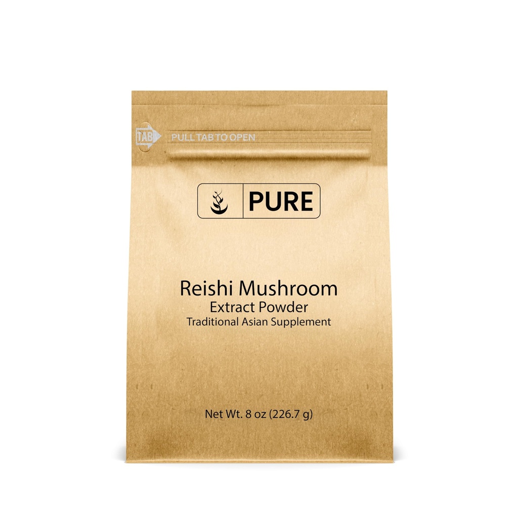 PURE ORIGINAL INGREDIENTS Reishi Mushroom (8oz) Lingzhi, Geleneksel Tamam, Non-GMO, Lab-TY