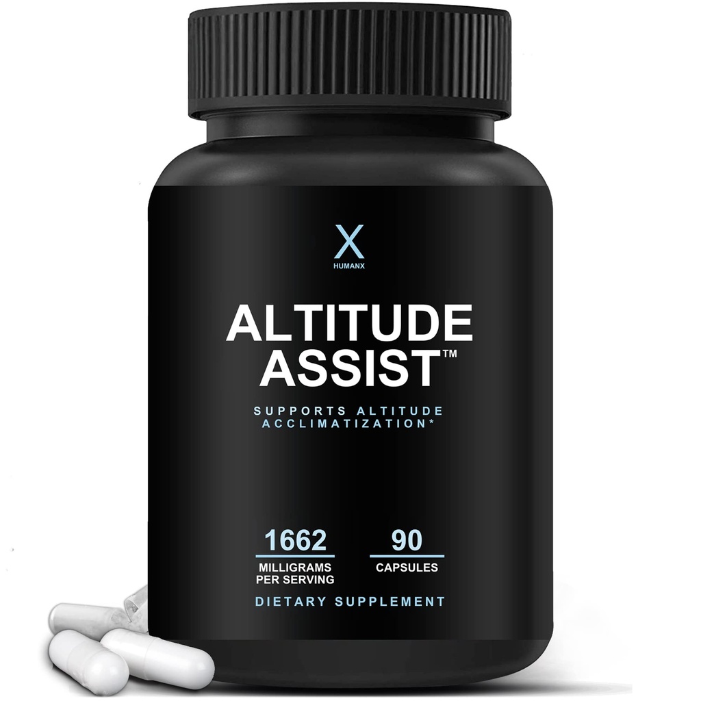 Altitude Assist - Altitude Hastalığı Önleme - Dağ Sporu İçin Yardım (Skiing, Snowboarding, Rocketing) - GMO, Vegan, DW - Acclimation için Formula, Altitude Hastaness Supplement - InsanX