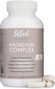 Magnezyum Kompleksi - Doğal Magnezyum Supplement w / Bisglycinate, Malate, Taurate - 120 Capsules - Bio available Magnezyum Formula for Mood, Sleep, Energy Support*