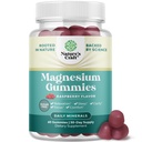 Yetişkinler için Sugar-Free Extra Strength Calm Gummies - Elemental Mag ile Magnezyum Citrate Gummies - Uyku Aid Soft Chews Raspberry Flavored - Body & Mind Relaxation - 60 Count