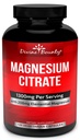 Pure Magnezyum Citrate Capsules - 1300 mg Supplement Magnezyumal Magnezyumal - 120 Vegetarian Capsules