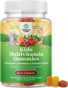 Plant Based Kids Multivitamin Gummies - Çocuklar için Multivitamin A, C, D3, E, B6 & B12, çinko & Iodine - Çocuk Vitaminleri Güçlü Sağlık için Uygun Formula - 90 Count