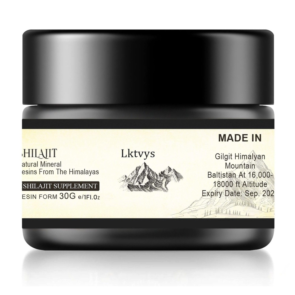 Shilajit Himalaya Organik, Shilajit Supplement, Shilajit Wear 85 Essential Micronutrients, Boosts Energy ve Immune Vitality, Pure Shilajit for Men and Women