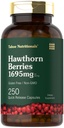 Tahoe Beslenmeleri Hawthorn Berry Capsules | hizmet başına 1695 mg | 250 Count | Kadınlar ve Erkekler için Türleme Tamamı | Gluten Ücretsiz Ekstraksiyon