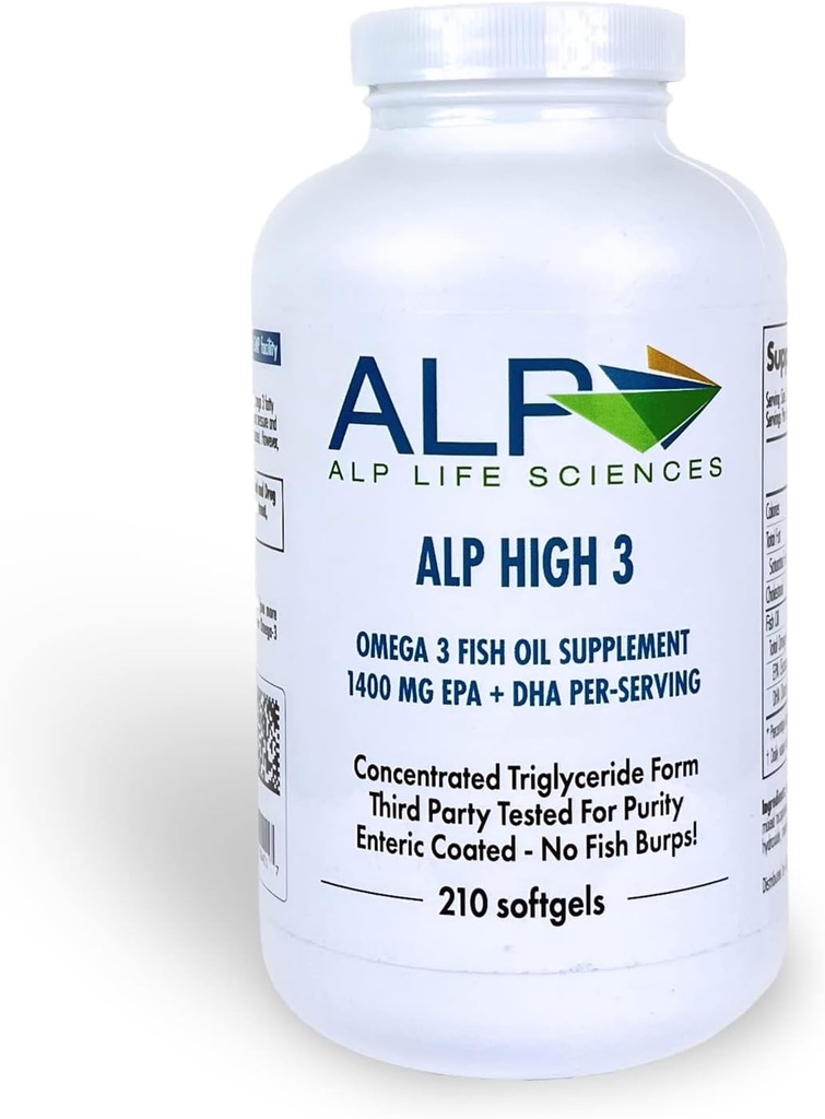 Omega 3 Fish Oil Supplement - 210-Count
