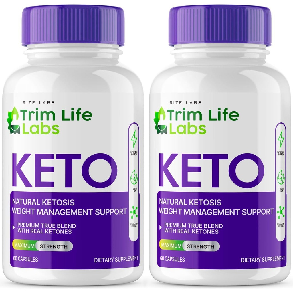 Laboratuvarları - - Trim Life Labs Keto Capsules - Kilo Kaybı Pills - Maksimum Güçlü Formula, Keto+ACV Supplement (120 Capsules)