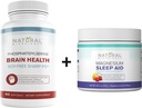 Natural Bio Science Soy-Free Phosphatidylserine 100 mg & Sleep Magnezyum Toz Supplement Sche - Ultimate Brain Health & Relaxation Support Support Support