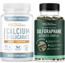 Sulforaphane Kompleksi D-Glucarate | Hormon Balancing Sche with Advanced Microbeadlet Hormon Denge Supplement (60 Hizmet) ve Vegan Gluten Ücretsiz Non-GMO CDG Supplement (90 Hizmet)
