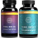 Primal Harvest Mind Yakıt & Omega 3 Kadınlar ve Erkekler Balık Yağ Kapsülleri ve Zihin Yakıt Beyinleri