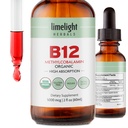 USDA Organik Vitamin B12 Liquid Drops – 5000 mcg Mecobalamin – Sublingual, Fast-Absorbing Vegan Supplement – Energy, Metabolism, Brain, Heart & Immune Support – Alkol-Free, 60 Hizmet, ABD Made