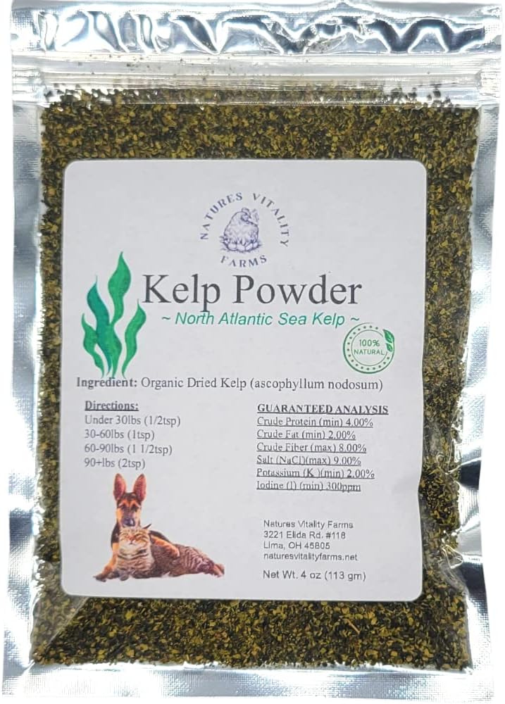 Köpekler/Katılımlar, Doğal Kuzey Atlantik Okyanusu Kelp, Ultimate Health (4 Ounce) için Mineraller ve Antioksilar