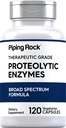 Piping Rock Proteolytic Enzymes Supplement | 120 Capsules | Broad Spectrum Kompleksi | Vegetarian, Non-GMO, Gluten Free