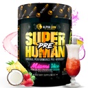 ALPHA LION Superhuman Pre Workout Toz, Beta Alanine, L-Taurine & Tri-Kaynak Sustained Energy & Focus, Nitrik Oksit & Citrulline for Pump (21 Servisler, Miami Vice)