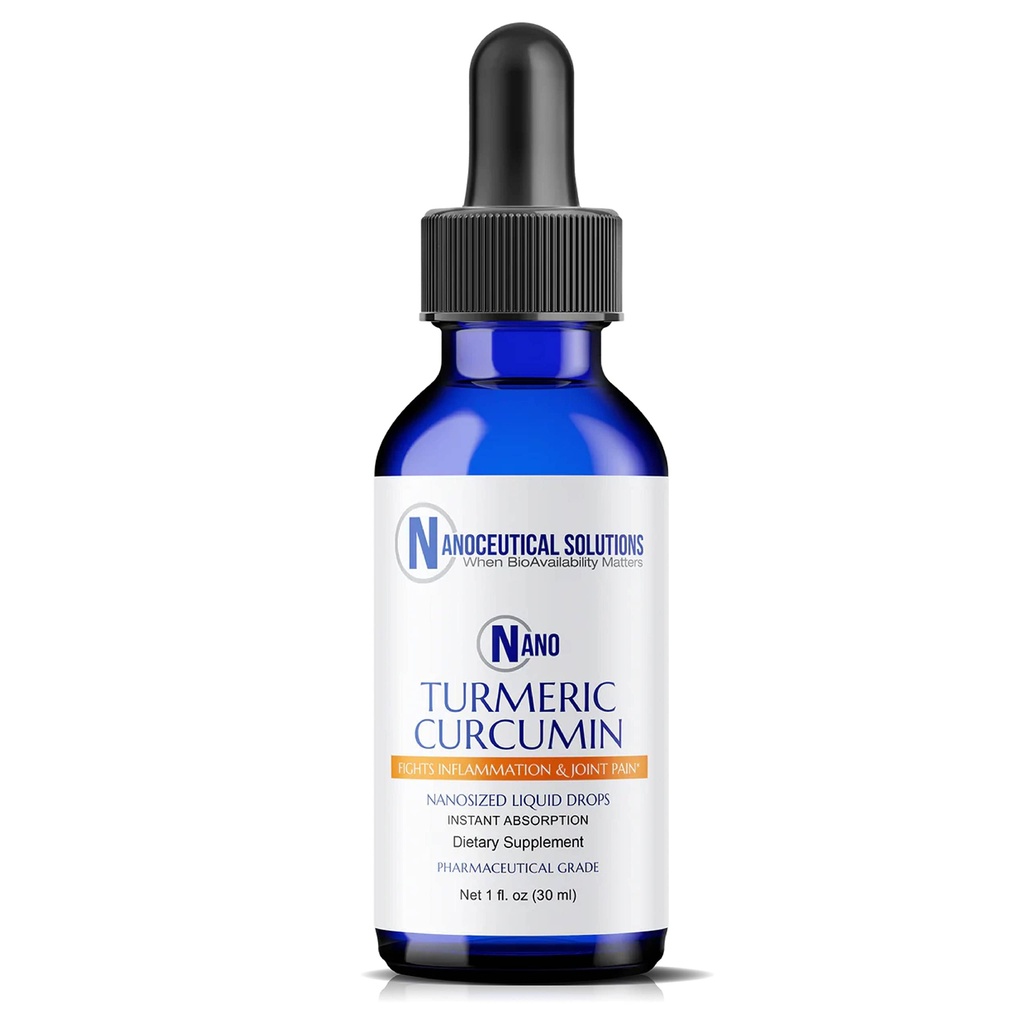 NANO TURMERIC CURCUMIN | Highly Bio kullanılabilir Nano Parçacıklar | Hızlı Aborpsiyon | Organik Vegan Non-GMO Curcuma Longa | Destekler Ortaklar, Digestive, Liver & Heart Health | Kullanımı Kolay, şişe başına 30 ml.
