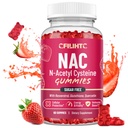 CFILIHTC NAC Gummies 600mg, N Acetyl Cysteine Supplement with Glutathione, Resveratrol, Magnesium, CoQ10, NAC Chewable for Antioxidants & Immune Support, Strawberry Flavor 60 Gummies