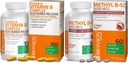 Bronson Torch B12 5000 mcg Vitamin B12 Mecobalamin Lozenges + Super B Vitamin B Kompleks Sustained Slow Release