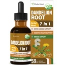 Dandelion Root Extract Drops, Diente de Leon Organico Hierba, Dandelion Supplement Formula w/Milk Butle Turmeric for Detox Cleanse, Digestion & Immune Support, Alkol-Free Tincture. 2oz