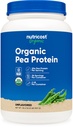 Nutricost Organic Pea Protein Isolate Toz (2LBS) - Unflavored, sertifikalı USDA Organik, Bitkilerden Protein, Vejetaryen Dostu, Gluten Free, Non-GMOMO