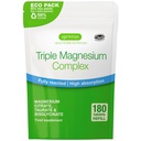 Igennus Superior Triple Magnezyum Kompleksi, Tam Reakt & Chelated Glycinate, Taurate & Citrate, Clean Label, High Bioavailability & Abxia, 180 Tablet, Vegan, Non-Buffered