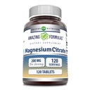 Şaşırtıcı Formulaler Magnezyum Citrate | 200 Mg Tabletler | Mineral Supplement | Non-GMO | Gluten Free | Made in USA (1 Pack, 120 Count)