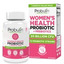 Probulin Womens Probiyotik - Vaginal, UT, Gut & Immune Health with Lactobacillus Reuteri - 20 Milyar CFU, 12 Probiyotik Strains & Prebiyotiks - 90 Vegan, Gluten Free Capsules for Whole-Body Wellness Wellness