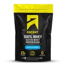 Yüzde 100 Whey Protein Tozu - Post Workout Whey proteini, Zero Yapay Flavors & Sweeteners, Gluten Free, 5.5g BCAA, 2.6g Leucine, Unflavored 2 lb