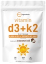 Mikro Malzemeler D3 5.000 IU + K2 MK-7 100 mcg, 300 Softgels | Virgin Coconut Oil | 2in-1 Bone, Immune & Heart Support | Easy to Sw, Non-GMO 100 mcg, 300 Softgels | Virgin Coconut Oil | 2in-1 Bone, Immune & Heart Support | Easy to Swallow, Non-GMO