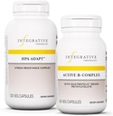 Aktif B-Complex, 60 Capsules & HPA Adapt, 120 Vegan Capsules - Enerji Metabolism'i Desteklemek için Aktif B-Complex - HPA Sağlıklı Stresi Desteklemek için Adapt