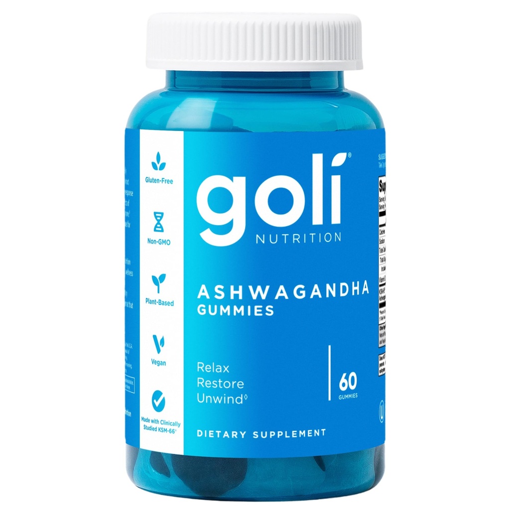 Goli Ashwagandha & Vitamin D Gummy - 60 Kont - Karma Berry, KSM-66, Vegan, Plant bazlı, Non-GMO, Gluten-Free & Gelatin Free Relax. Geri yükleme. Unwind, 1 Paket